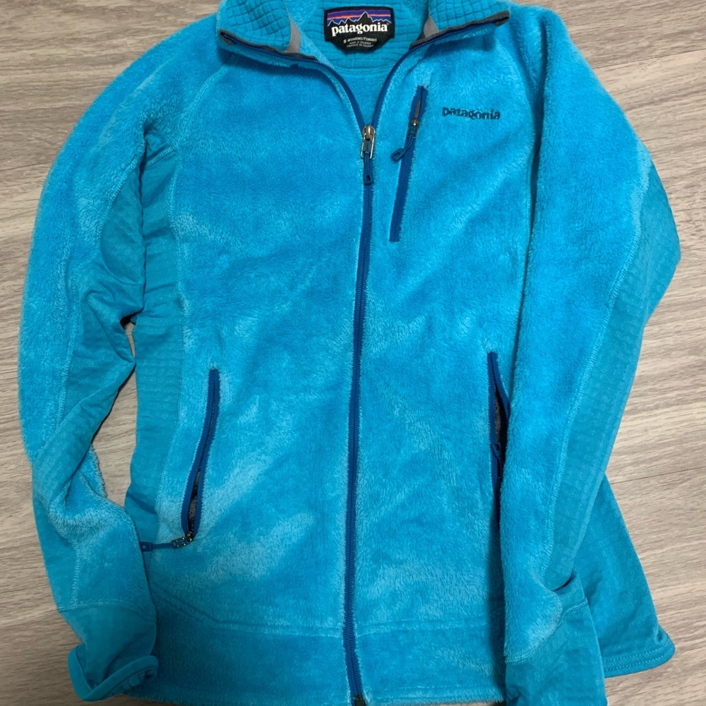 Patagonia Turquoise Zip-Up Fleece Jacket